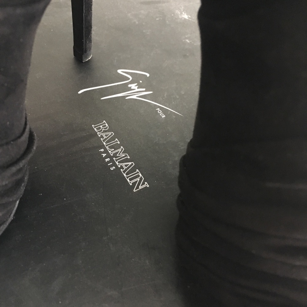 BALMAIN x GIUSEPPE ZANOTTI SUEDE BOOTIES - Picture 6 of 8